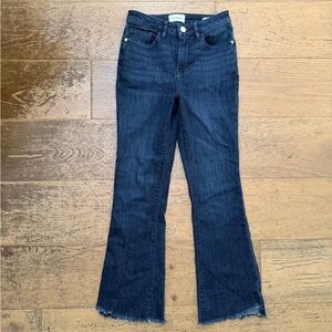 Frame Le Crop Mini Boot Jeans in dark wash size 25